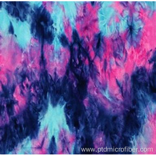 Microfiber tie dye yoga towel